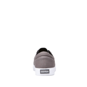 Tenis Bajos Supra COBALT Hombre Gris/Blancas (MX-45126)